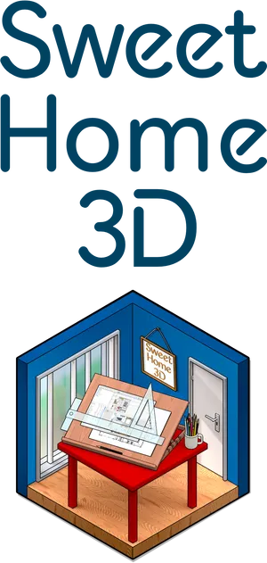 Sweet Home3 D Software Visualization PNG image