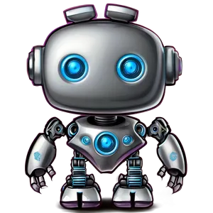 Sweet Little Robot Artwork Png 97 PNG image