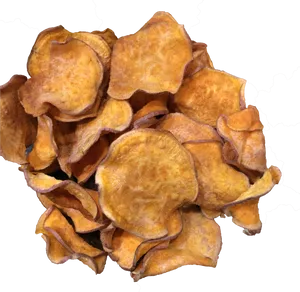 Sweet Potato Chips Heap PNG image