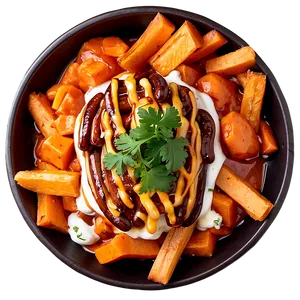 Sweet Potato Poutine Variation PNG Qvi28 PNG