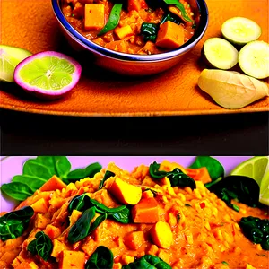 Sweet Potato Spinach Curry PNG Okj PNG
