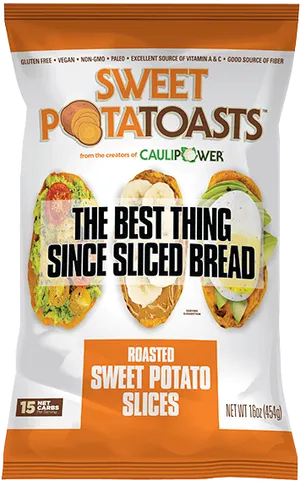 Sweet Potato Toasts Packaging PNG image