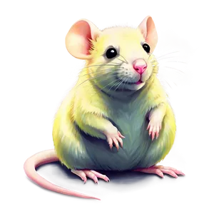 Sweet Rat Illustration Png 06252024 PNG image