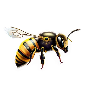Sweet Summer Honey Bee PNG Wun