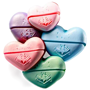Sweet Valentine's Day Candy Hearts PNG Xyn PNG