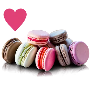 Sweet Valentine's Day Macarons PNG Ulq85 PNG