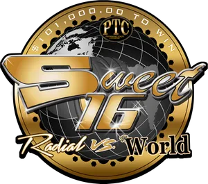 Sweet16 Radial Vs World Logo PNG image