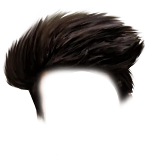 Swept Back Dark Hairstyle