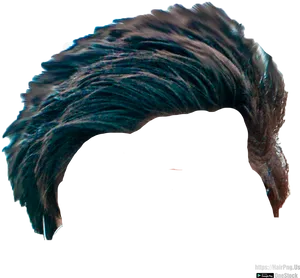 Swept Back Hair Texture PNG image