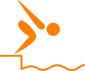 Swimmer Diving Icon PNG image