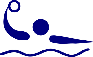 Swimmer Silhouette Graphic