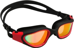 Swimming Goggles Reflective Lenses PNG