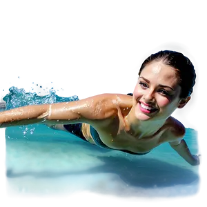 Swimming In Crystal Clear Water Png Lyo PNG image