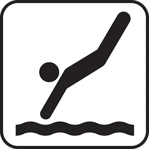 Swimming Pictogram Icon PNG image