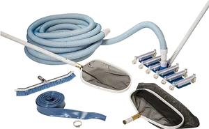 Swimming Pool Cleaning Tools Set PNG
