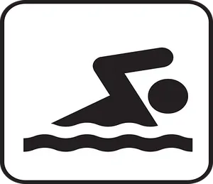 Swimming Symbol Icon PNG image
