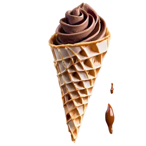 Swirl Waffle Cone Png 06282024 PNG image