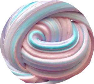 Swirled Pastel Slime Texture PNG image