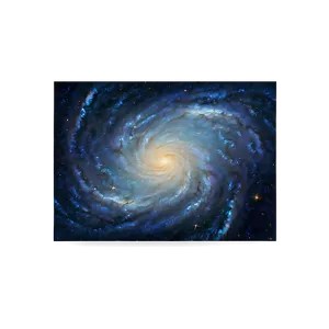 Swirling Galaxy And Stars Png Axo PNG image