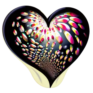 Swirling Heart Clipart Pattern PNG 05252024
