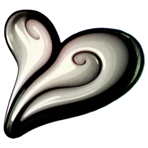 Swirling Heart Tattoo PNG B