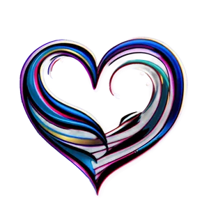 Swirling Heart Tattoo PNG C