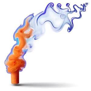 Swirling Orange Smoke Illusion PNG 74 PNG
