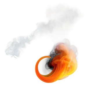 Swirling Orange Smoke Illusion PNG Ajb