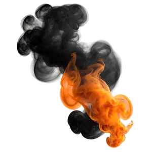 Swirling Orange Smoke Png 90 PNG image