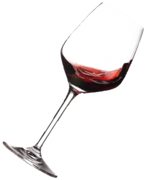 Swirling Red Wine Glass PNG image