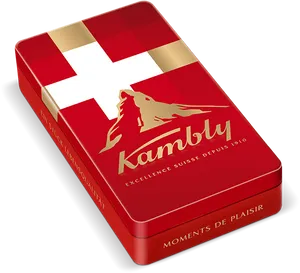 Swiss Kambly Biscuit Tin PNG image