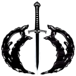 Sword And Shield Silhouette Png 06252024 PNG image