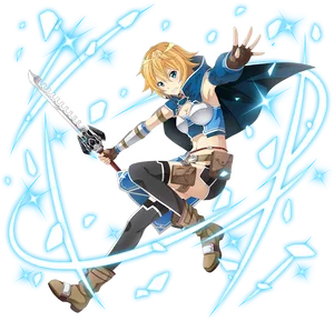 Sword Art Online Anime Character PNG image
