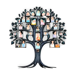 Symbolic Family Reunion Tree PNG Vfw