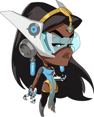 Symmetra Overwatch Animated Character PNG image