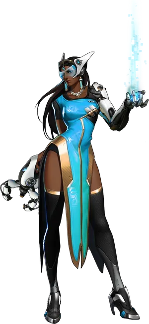 Symmetra Overwatch Character PNG image