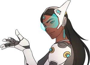 Symmetra Overwatch Character PNG image