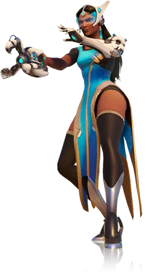 Symmetra Overwatch Character Pose PNG