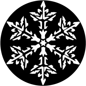 Symmetrical Snowflake Graphic PNG