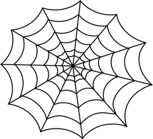 Symmetrical Spider Web Drawing PNG image