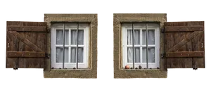 Symmetrical Traditional Windows PNG image