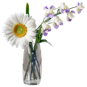 Sympathy Flowers In Vase PNG 45