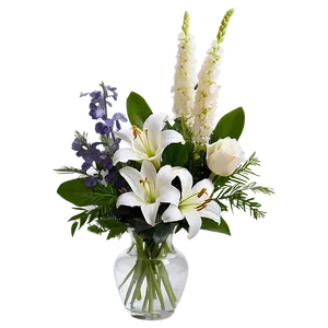 Sympathy Flowers In Vase PNG Iyg54 PNG