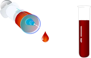 Syringeand Blood Sample