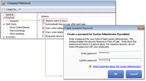 Sysadmin Password Setup Screen PNG image