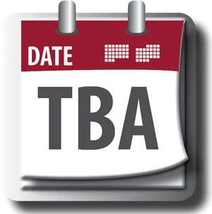 T B A Calendar Icon PNG image