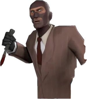 T F2_ Spy_with_ Knife PNG image