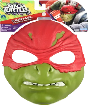 T M N T Raphael Deluxe Mask Toy PNG image