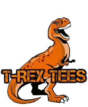 T Rex Graphic Tee Design PNG image