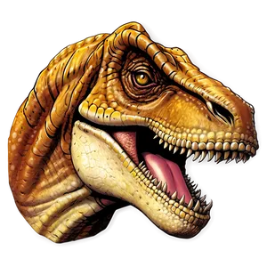 T Rex Head In Comic Style PNG 51